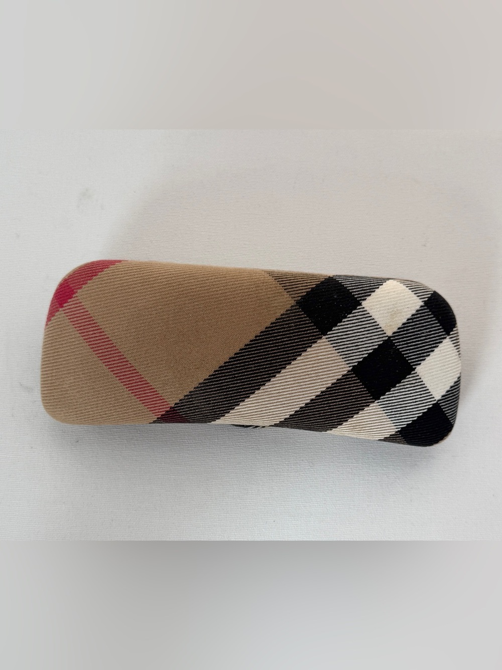 Authentic Burberry Eyewear Case - Classic House Check Tan/Red - Made in Italy
